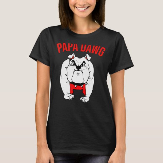 Bulldogs Papa Dawg Georgia T-shirt (Voorkant)