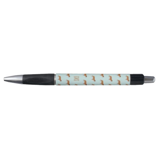 Bulldogs Pattern Monogram Pen (Voorkant)