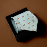 Bulldogs Pattern Monogram Stropdas<br><div class="desc">Fun Bulldogs op een kleine lichtblauwe achtergrond. Pas je aan met een monogram om het perfecte te maken van een soort cadeau. Op zoek naar een andere kleur? Geen probleem! Klik op de knop "Aanpassen" en selecteer de achtergrondkleur van uw keuze.</div>