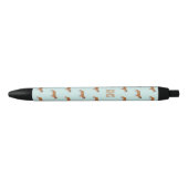 Bulldogs Pattern Monogram Zwarte Inkt Pen (Voorkant)