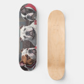 Bulldogs playing poker persoonlijk skateboard (Voorkant)