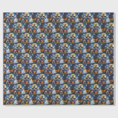 Bulldogs Pumpkin Halloween Grappig Cadeaupapier (Vlak)