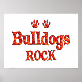 Bulldogs Rock Poster
