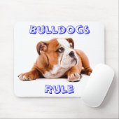 Bulldogs Rule Mousepad Muismat (Met muis)