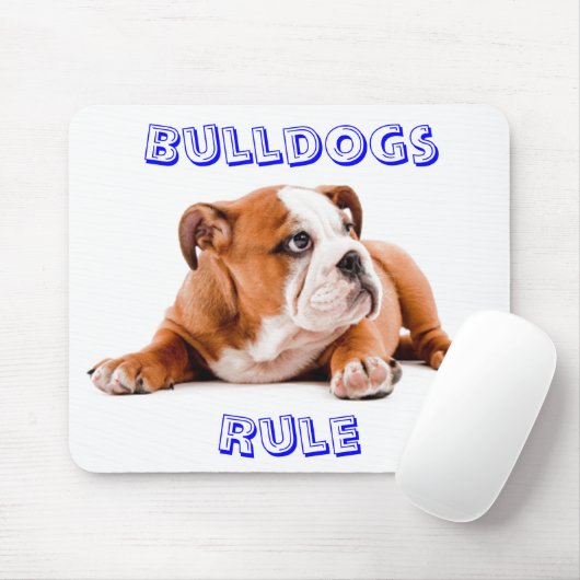 Bulldogs Rule Mousepad Muismat (Met muis)