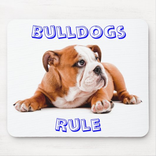 Bulldogs Rule Mousepad Muismat (Voorkant)