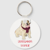Bulldogs Rule! Sleutelhanger Engelse Bulldog Puppy (Voorkant)
