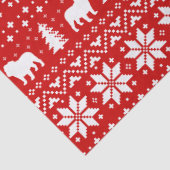 Bulldogs, stijlpatroon met kerstkeuken tissuepapier (Detail)