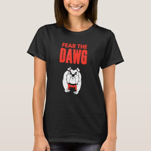 Bulldogs vrezen de Dawg Georgia T-shirt (Voorkant)