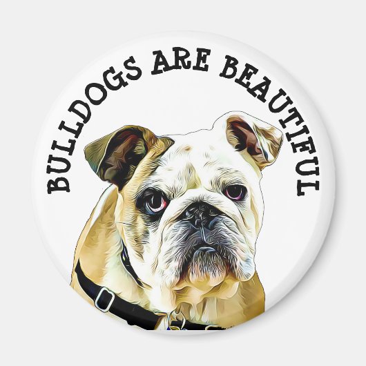 Bulldogs zijn prachtige Magnet (Voorkant)