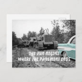 BULLDOZER 58 PONTIAC AUTO BRIEFKAART (Voorkant / Achterkant)