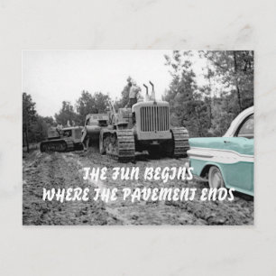 BULLDOZER 58 PONTIAC AUTO BRIEFKAART