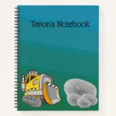 Bulldozer aangepaste notitieboek (Voorkant)