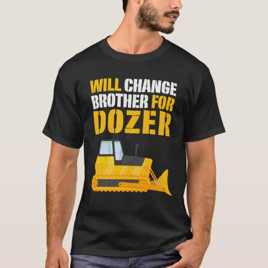 bulldozer, aardbewoner, tilt dozer, verjaardagscad t-shirt (Voorkant)