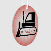 Bulldozer AcrylOrnament Ornament (voorkant)