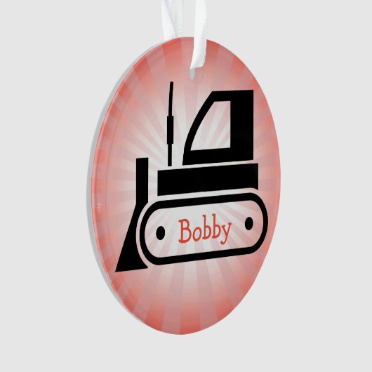 Bulldozer AcrylOrnament Ornament (voorkant)