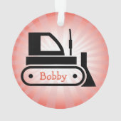 Bulldozer AcrylOrnament Ornament (achterkant)