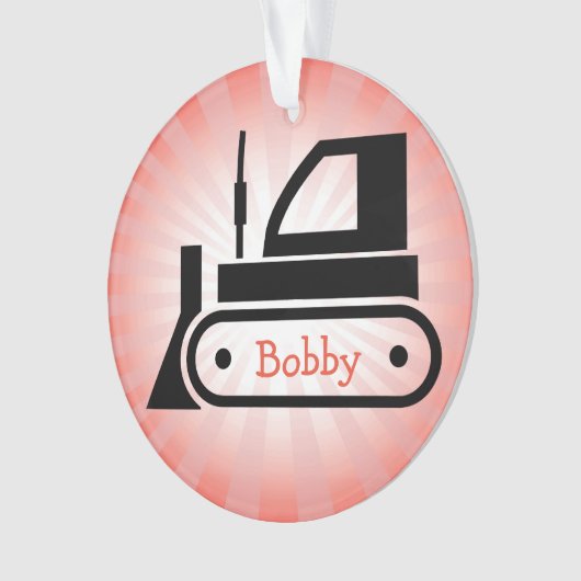 Bulldozer AcrylOrnament Ornament (voorkant)