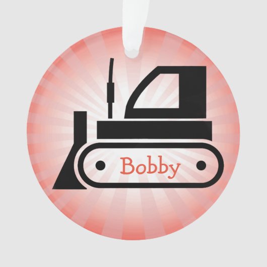Bulldozer AcrylOrnament Ornament (voorkant)