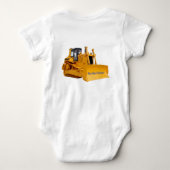 Bulldozer afbeelding voor Jersey Bodysuit (Achterkant)