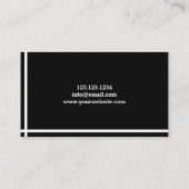 Bulldozer Black & White Construction Visitekaartje (Achterkant)