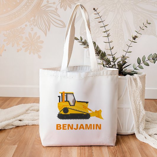 Bulldozer Bouw Kinderen Tote Bag