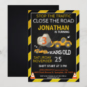 BULLDOZER BOUWFEEST UITNODIGING (Voorkant / Achterkant)