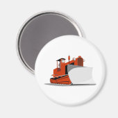 Bulldozer bouwmachines magneet (Voorkant / Achterkant)