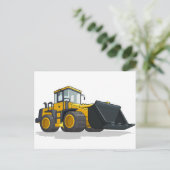 Bulldozer Briefkaart (Staand voorkant)