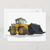 Bulldozer Briefkaart (Voorkant / Achterkant)