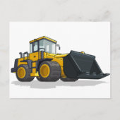 Bulldozer Briefkaart (Voorkant)