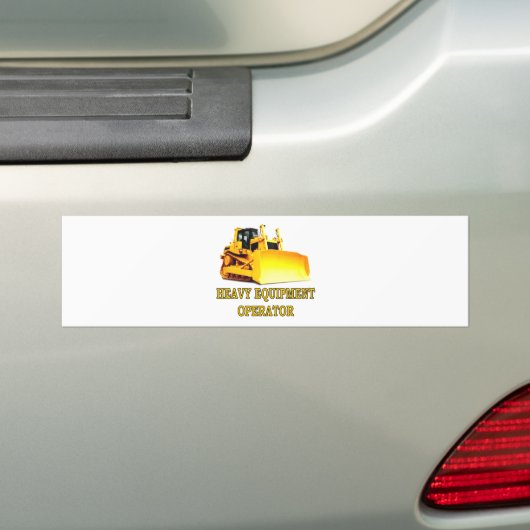 BULLDOZER BUMPERSTICKER (Op auto)