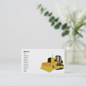 Bulldozer - Business Visitekaartje (Staand voorkant)