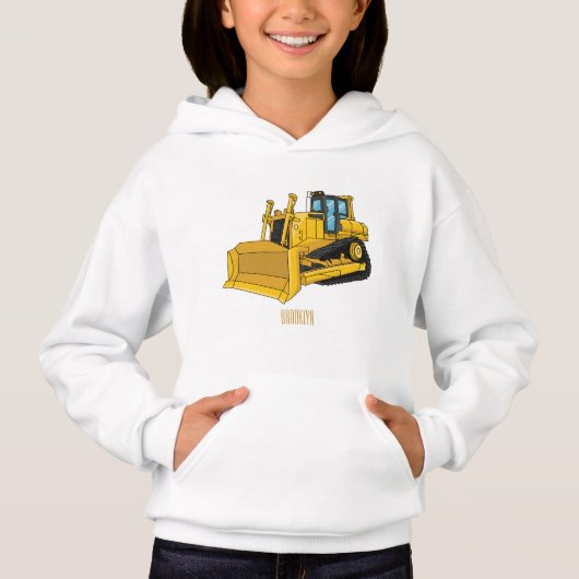 Bulldozer cartoon-illustratie (Voorkant)
