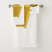 Bulldozer cartoon-illustratie bad handdoek (Insitu)