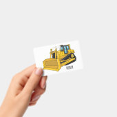 Bulldozer cartoon-illustratie badge (Handheld)