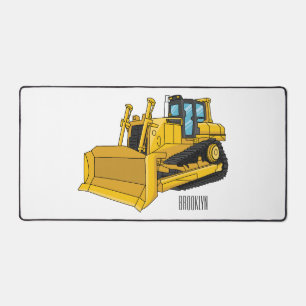 Bulldozer cartoon-illustratie bureaumat
