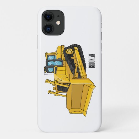 Bulldozer cartoon-illustratie Case-Mate iPhone case (Achterkant)