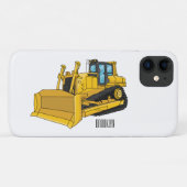 Bulldozer cartoon-illustratie Case-Mate iPhone case (Achterkant (horizontaal))