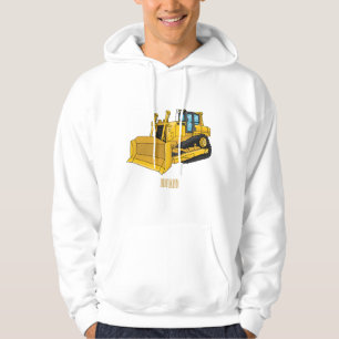 Bulldozer cartoon-illustratie hoodie