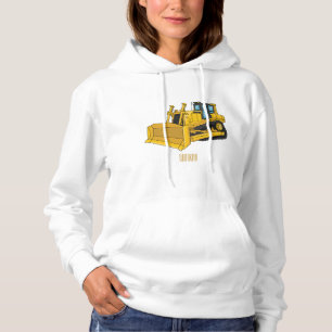 Bulldozer cartoon-illustratie hoodie