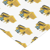 Bulldozer cartoon-illustratie korte tafelloper (Hoek)