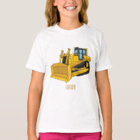 Bulldozer cartoon-illustratie