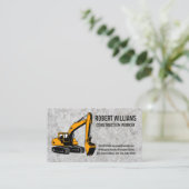 Bulldozer | Concreet Afsprakenkaartje (Staand voorkant)