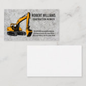 Bulldozer | Concreet Afsprakenkaartje (Voorkant / Achterkant)