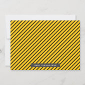 Bulldozer Construction Kids Birthday Party Invite Kaart (Achterkant)