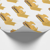 Bulldozer Construction Truck Cadeaupapier (Hoek)