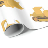 Bulldozer Construction Truck Cadeaupapier (Rol Hoek)