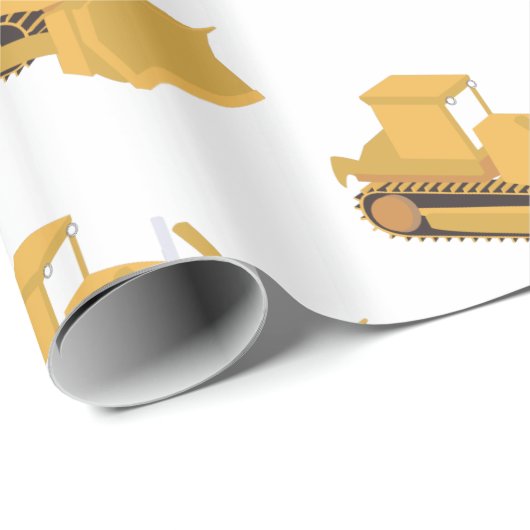 Bulldozer Construction Truck Cadeaupapier (Rol Hoek)