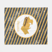 Bulldozer Construction Truck Fleece Deken (Voorkant (Horizontaal))